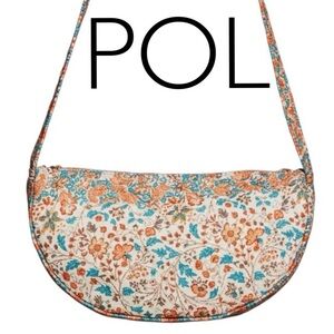 POL Floral Quilted Crossbody Bag  NWT